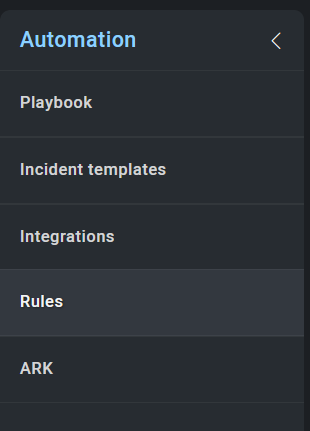 automation menu